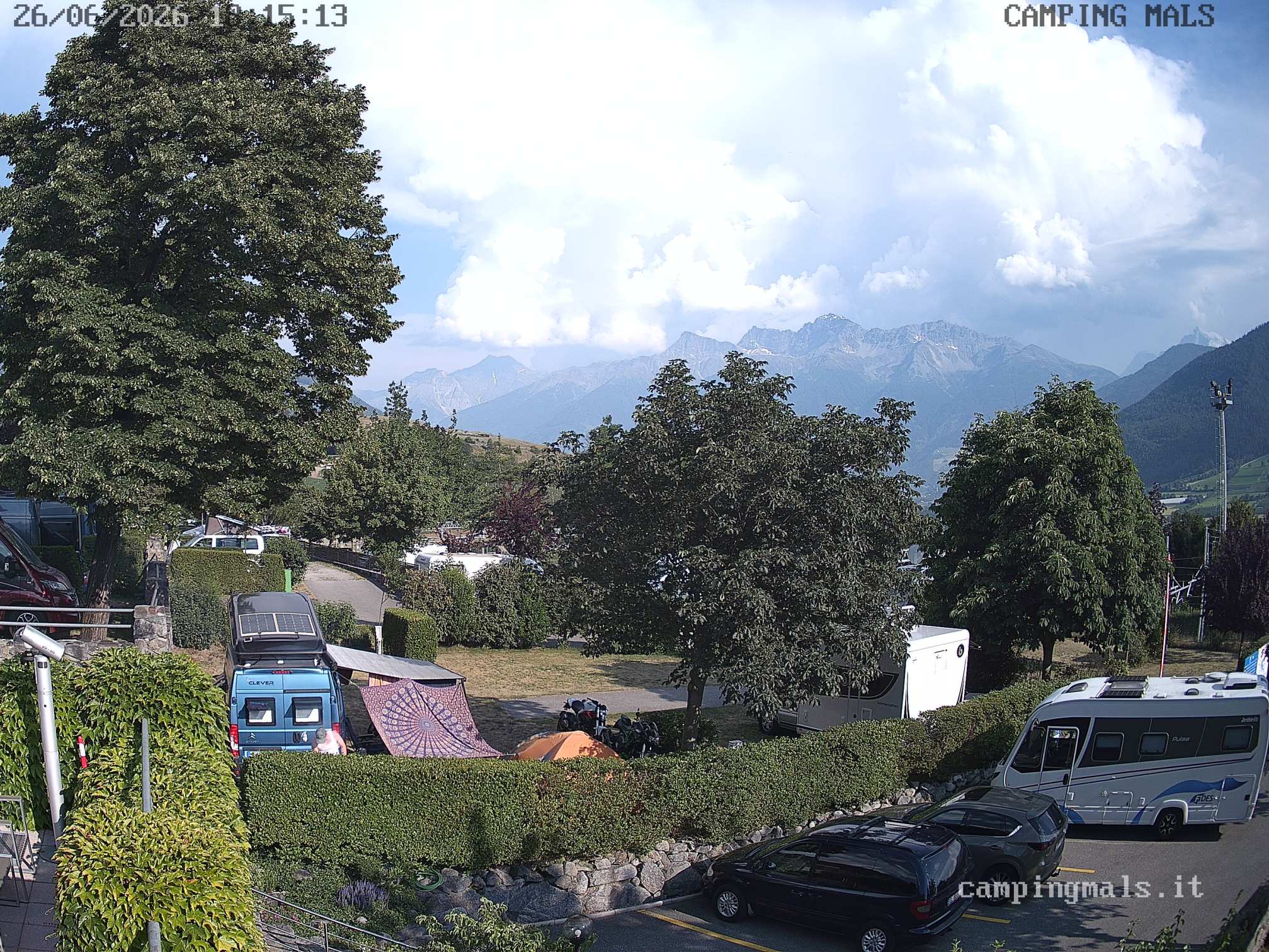 immagine della webcam nei dintorni di Passo dello Stelvio: webcam Malles Venosta