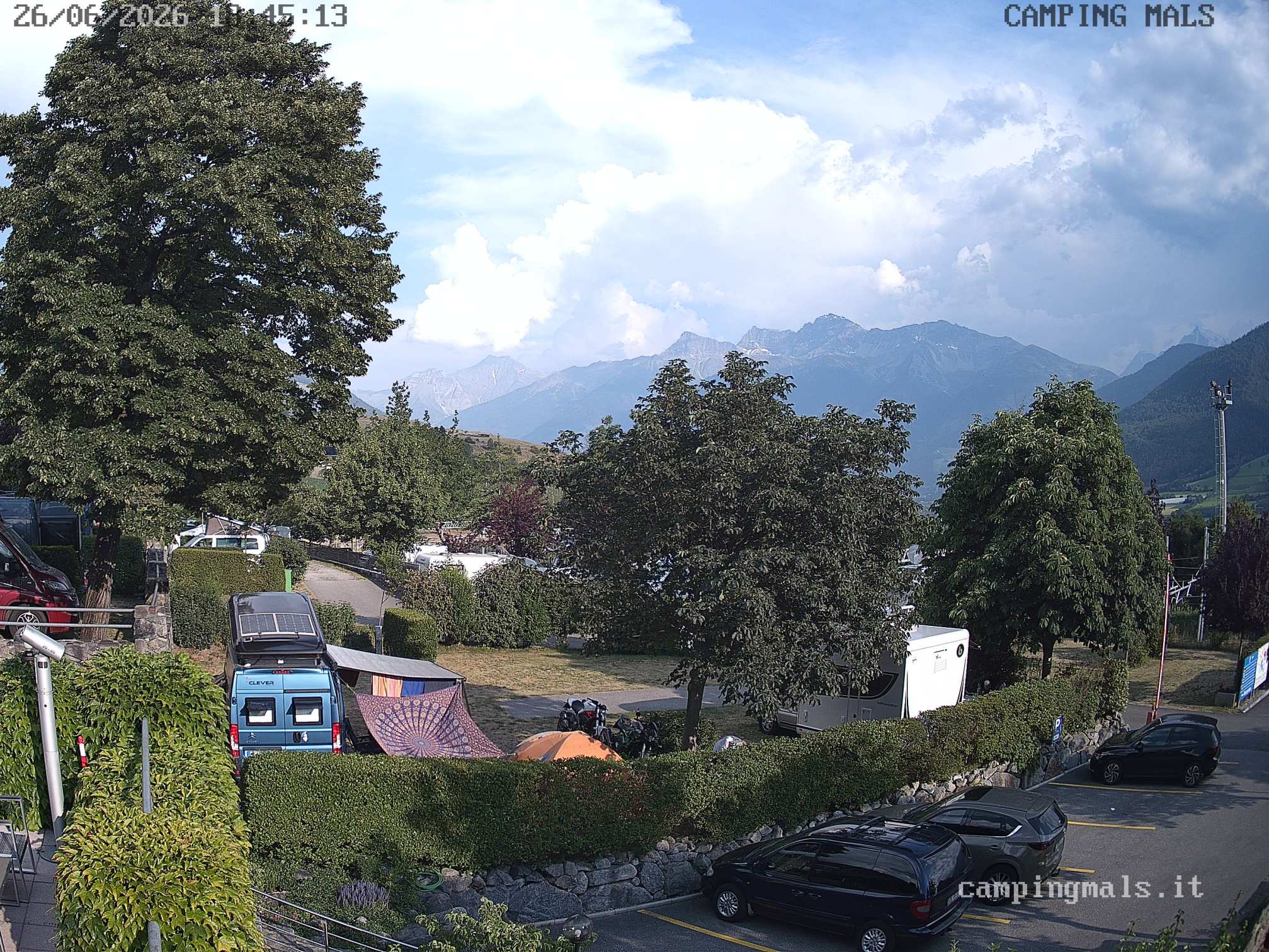 immagine della webcam nei dintorni di Passo dello Stelvio: webcam Malles Venosta