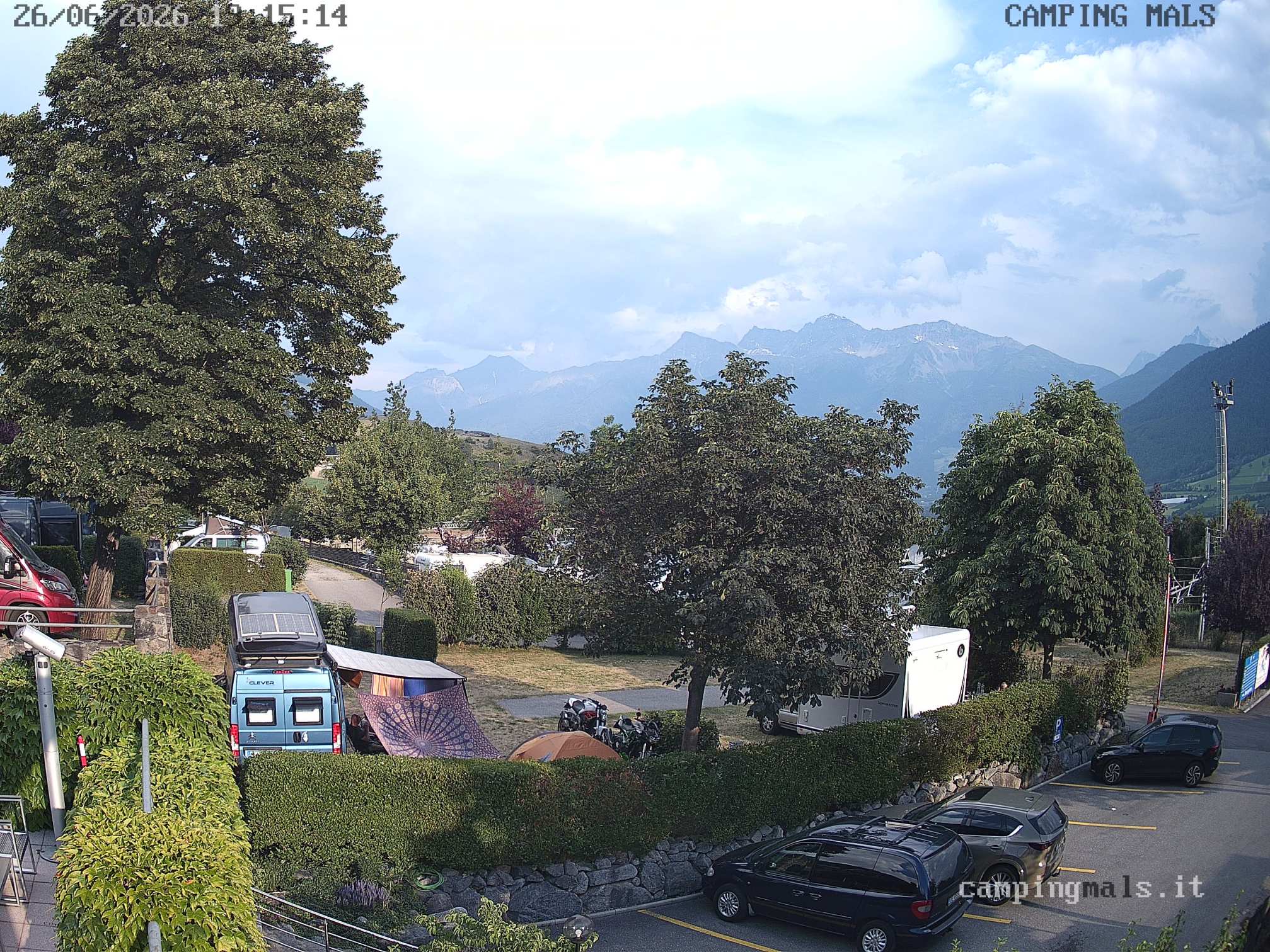 immagine della webcam nei dintorni di Stelvio: webcam Malles Venosta