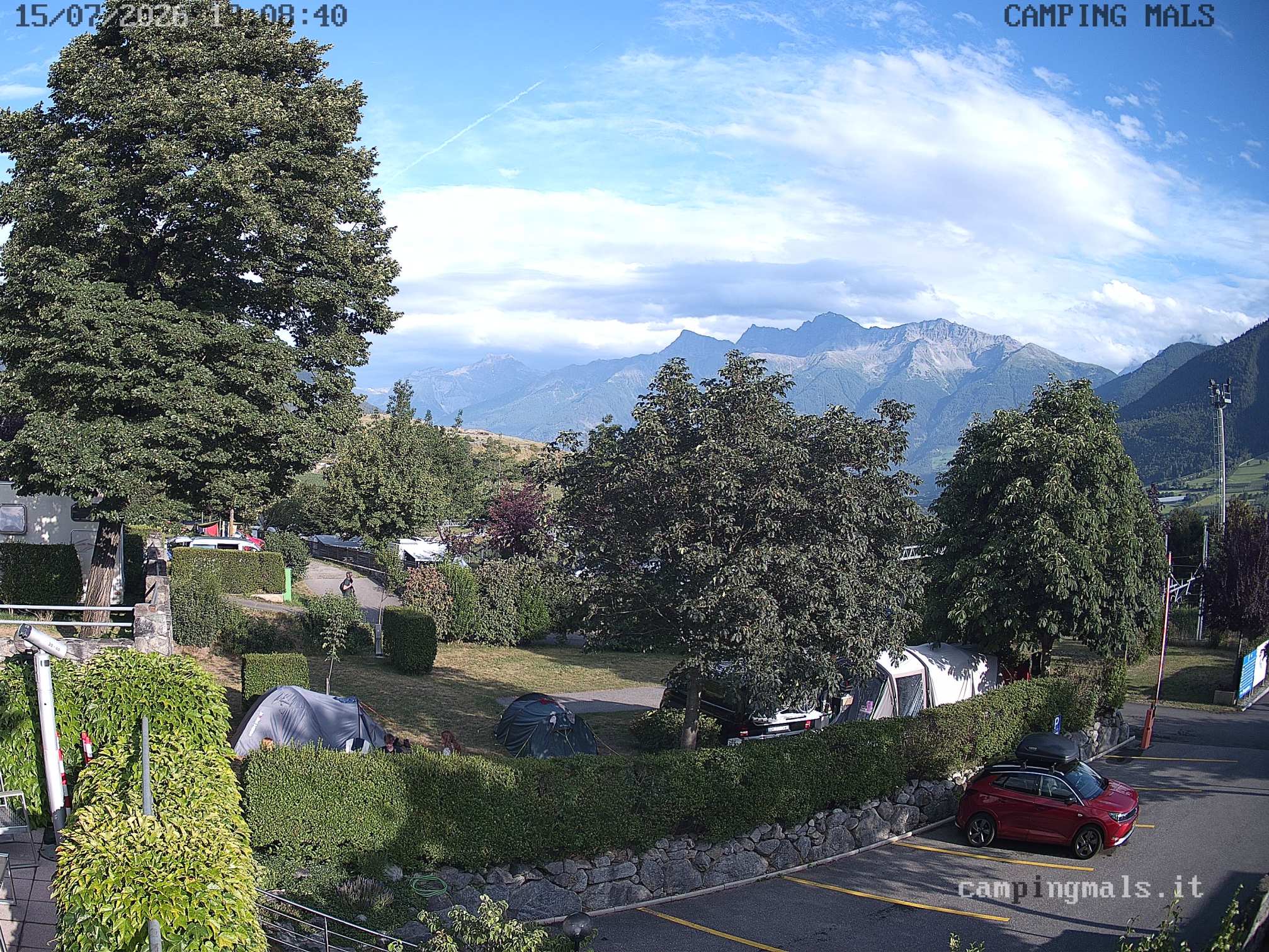 immagine della webcam nei dintorni di Senales: webcam Malles Venosta